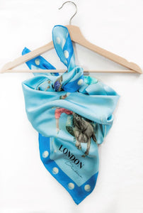 Horse Polo Silk Scarf