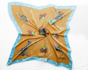 Horse Polo Silk Scarf