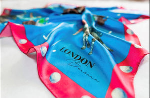 Horse Polo Silk Scarf